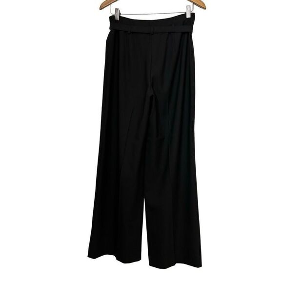 St. John Collection Wide Leg Wool Trouser in Black size 6 - Picture 2 of 15